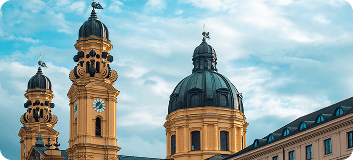 Stadtbild von München für den Cannabis-Arzt in der Nähe.